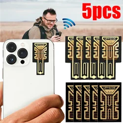 5-1 Uds pegatinas de mejora de señal para SP-11Pro SP-9Pro teléfono móvil 3G 4G 5G teléfonos pegatinas universales de refuerzo de señal de teléfono móvil
