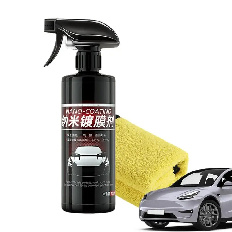 

Quick Car Coating Spray 500ml Auto Shield Coating Car Paint Repair Nano Spray Fast Shine High Protection Waterless Car Coating