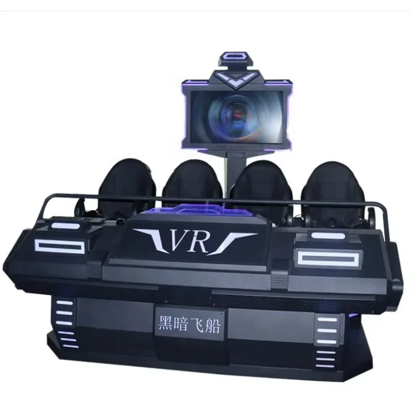 【Mais vendido】 Novo design 9d equipamento simulador de realidade virtual vr máquina de jogo de nave espacial para 4 jogadores