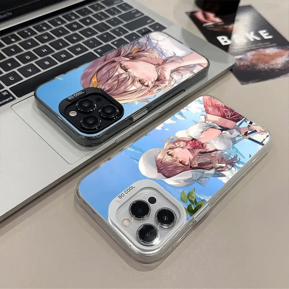 

Roshidere Maria Masha Phone Case for iPhone 17 16 15 14 13 12 11 X XR XS Air Pro Max Plus Black Colorful Silver Cover