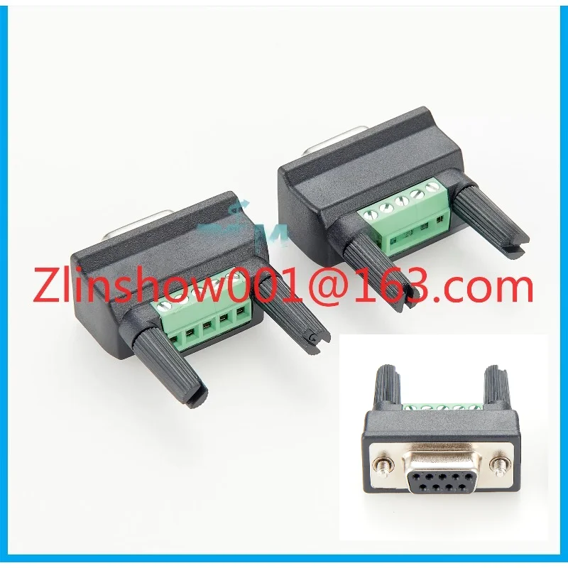 Compatible with DB9F-TO-TB serial port to 6-position terminal block solder-free DB9 connector