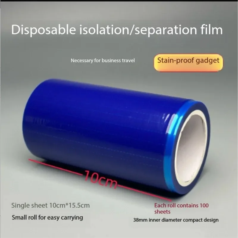 

100Pcs barrier film tape for toilets and bathrooms prevents dirt and stains on door handles and switches without leaving marks