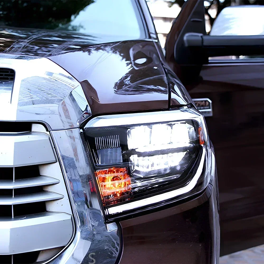 Auto Headlights Assembly For Toyota Tundra 2014-2020 LED Car Front lamps Upgrade High Configure Projector Lens Accessories