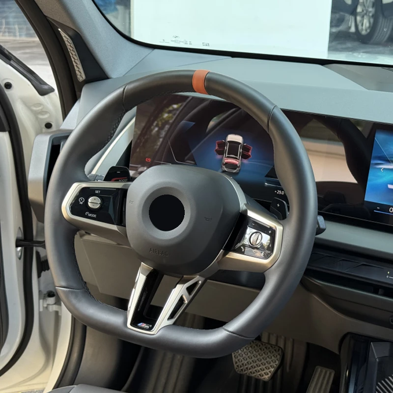 لسيارات BMW 3 5 Series G20 G60 X3 X5 G45 G05 عجلة توجيه سيارة محاذاة ملصق خط الوسطى ملصق داخلي ملحقات داخلية