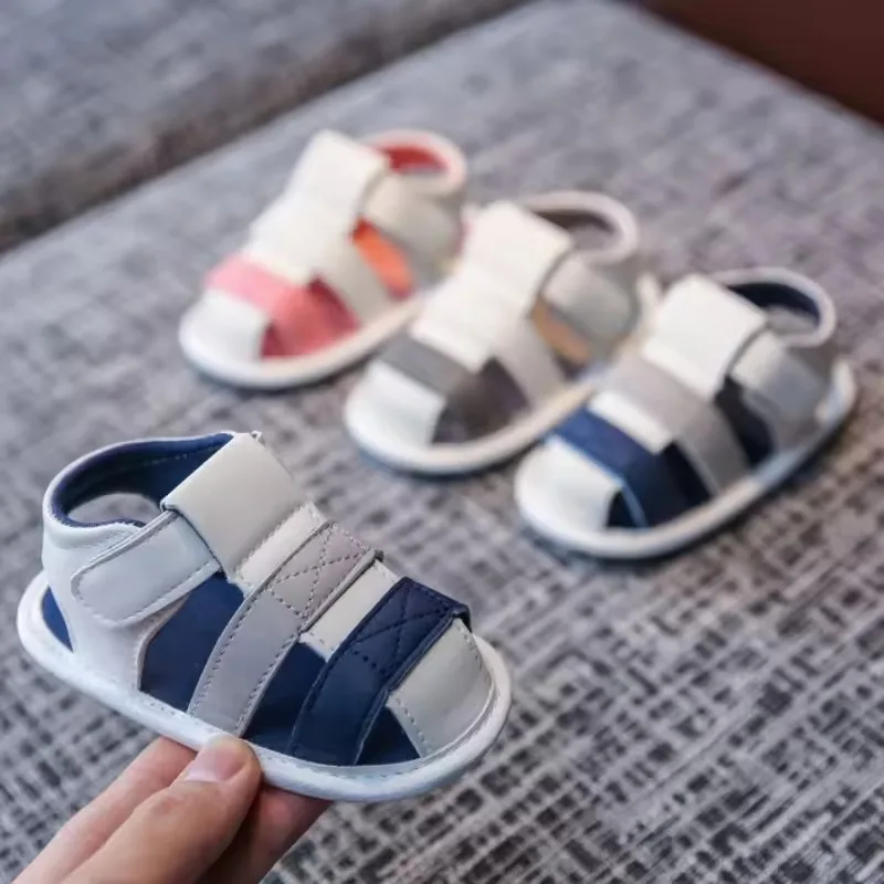 

Infant Baby Boys Girls Sandals Summer Baby Flat Shoes Newborn Crib Shoes First Walkers Prewalkers Non Slip Walking Shoes
