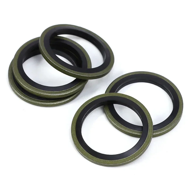 Washer Seal M5 M6 M8 M10 M12 M14 M16 M18 M20~M60 Bonded Washer Metal Rubber Oil Drain Plug Gasket Sealing O Ring Assortment Set