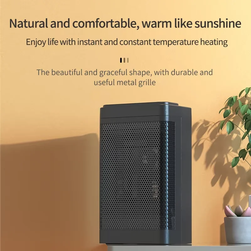 Portable Electric PTC Fan Heater Bathroom Living Room Fixed Constant Temperature Shake Head Remote Control House Warmer Machine