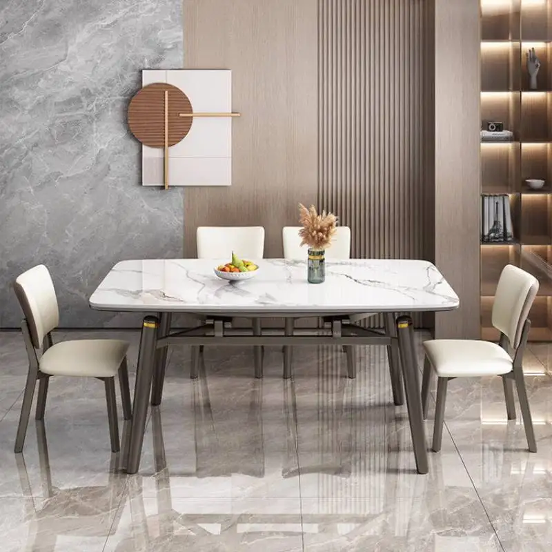Decorations Base Dining Tables Chairs Space Small Nordic Extending Dining Tables Luxury Expandable Mesas Comedor Furniture Home