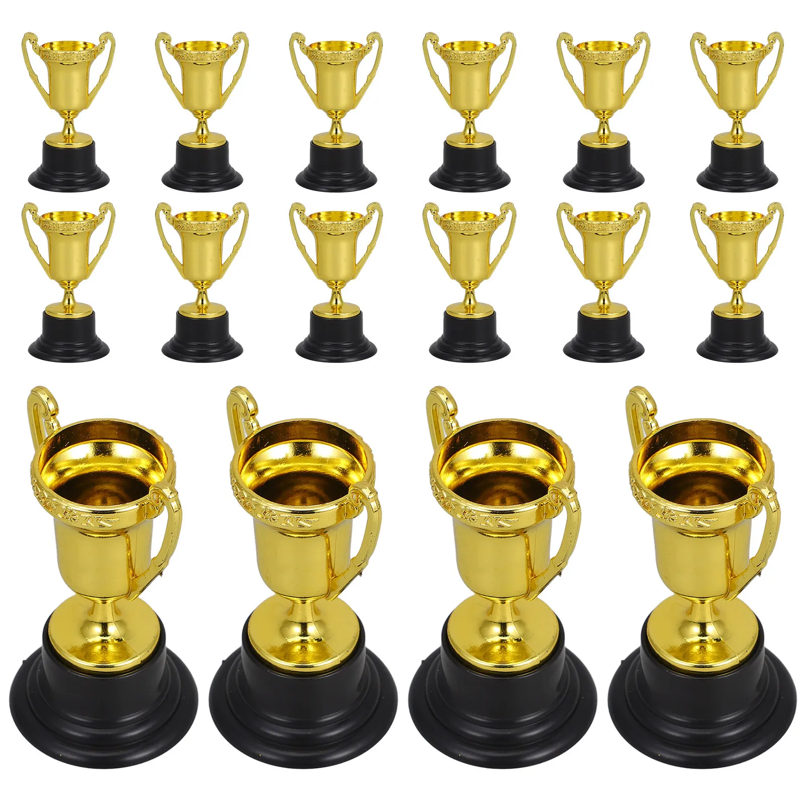 25Pcs Plastic Award Trophy Mini Sports Trophy for Children School Reward Kindergarten Competition