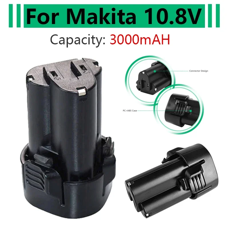 استبدال بطارية Makita li-ion ، أدوات طاقة قابلة لإعادة الشحن ، 41 مللي أمبير ، BL1013 ، TD090D ، TD090DW ، DF030D ، LCT203W ، BL1014