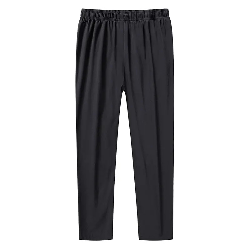 Spring and Summer Thin Men's Casual Pants Plus Oversized Pants with Elastic Waist L-8XL