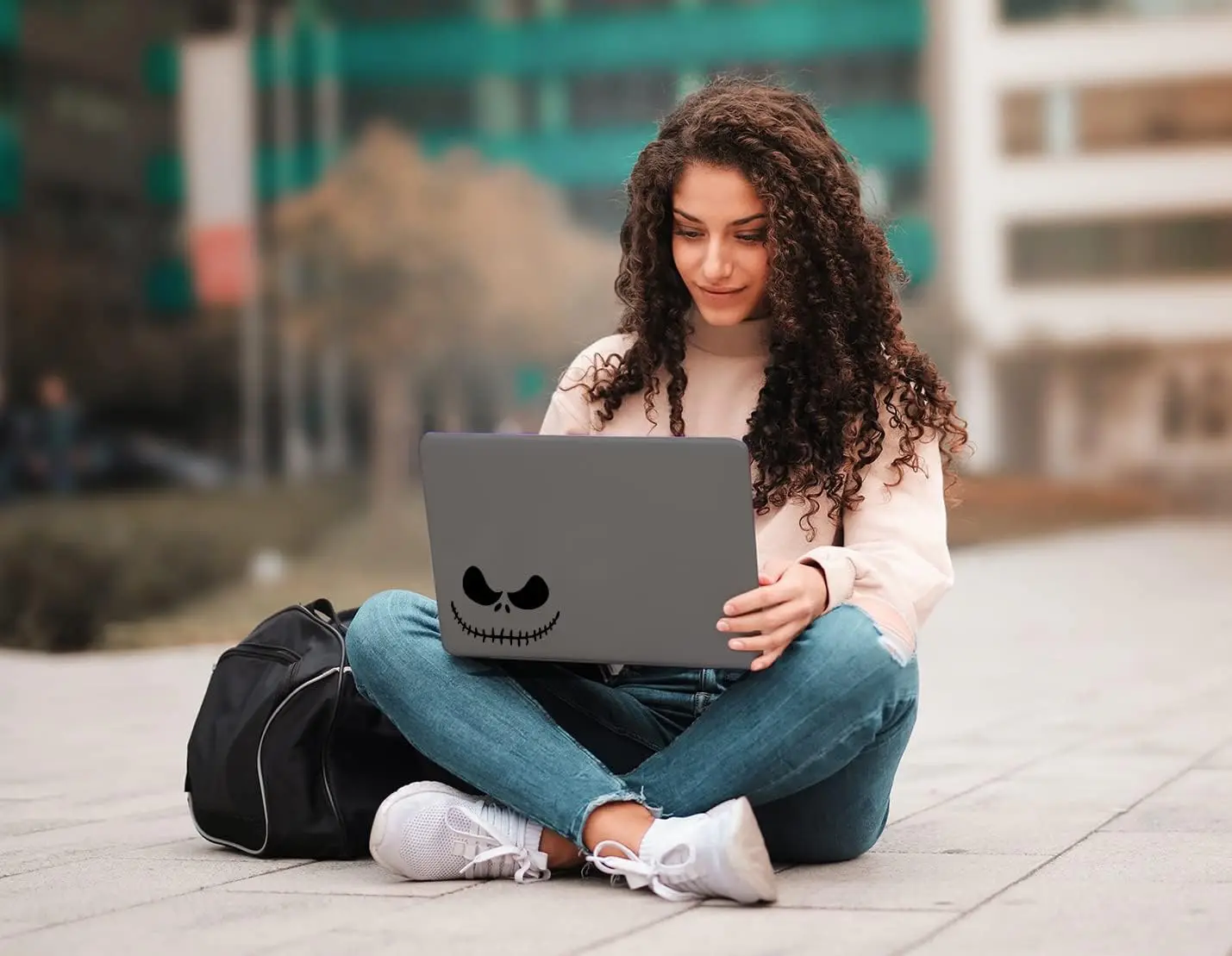 

1PC Skellington Face Decal Vinyl Sticker Auto Car Truck Wall Laptop