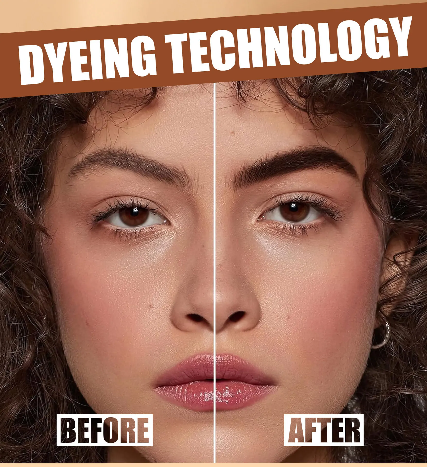 Eyebrow gel: waterproof, long-lasting, sets in place, color-fast eyebrow dye liquid.