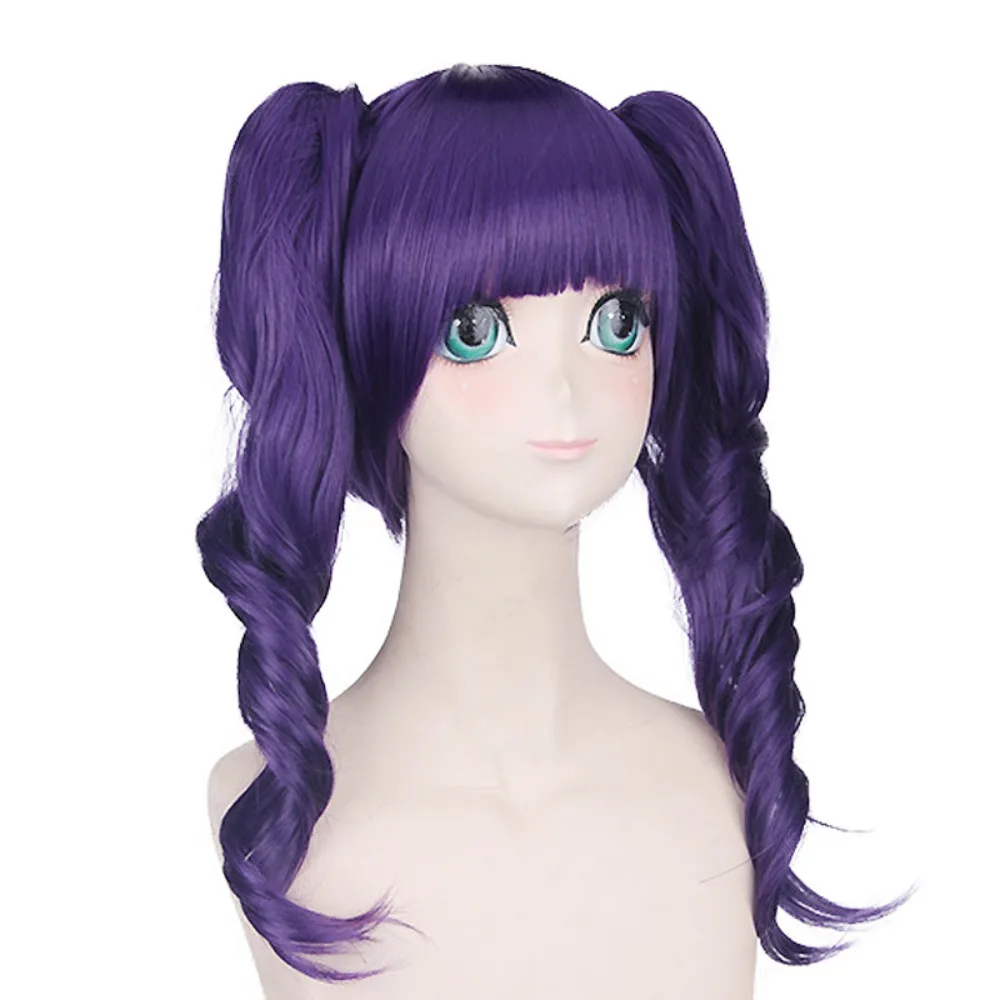 Perruque de Cosplay à l'eau de javel Kyoraku Shunsui, cheveux bouclés, fleur de ciel, os sauvage, Anime pour hommes et femmes
