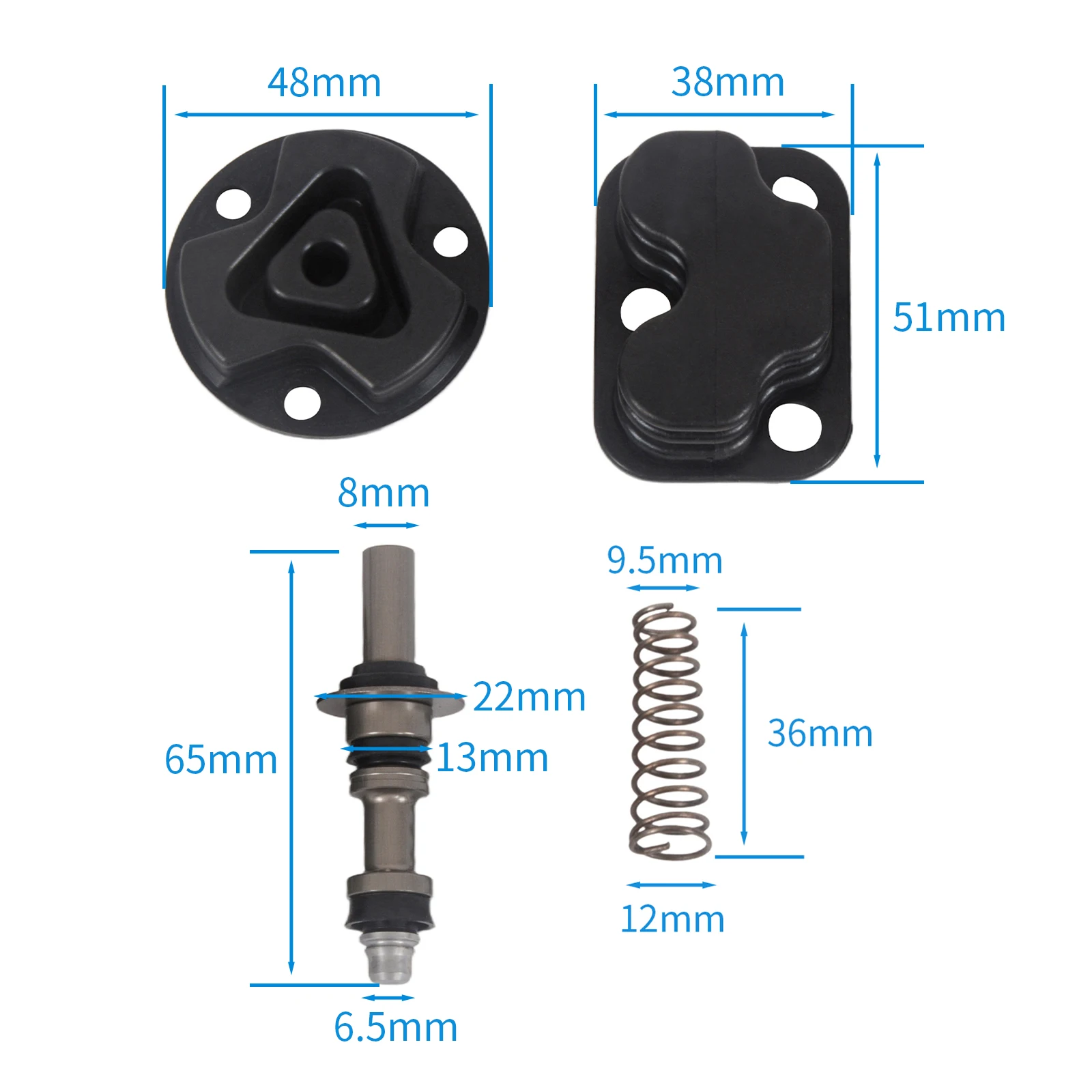 Cafe Racer K/R Serie For BMW K100 K75 R45/R100 13mm Brake Master Cylinder Repair kit Motorcycle Brake Pump Revision Kits