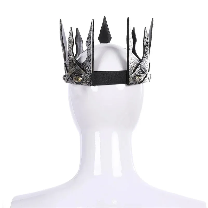 NewNew PU espuma Medieval reyes corona Medieval rey real Tiaras corona tocado antiguo vikingo Corona Hombre rey vestido
