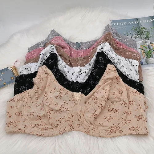 Imagen 1 del producto Stock único sujetador Push Up para mujer C19 sujetador de mujer lencería de algodón ropa interior sexy mujer sujetador feamal de talla grande 44 46 48 DEF