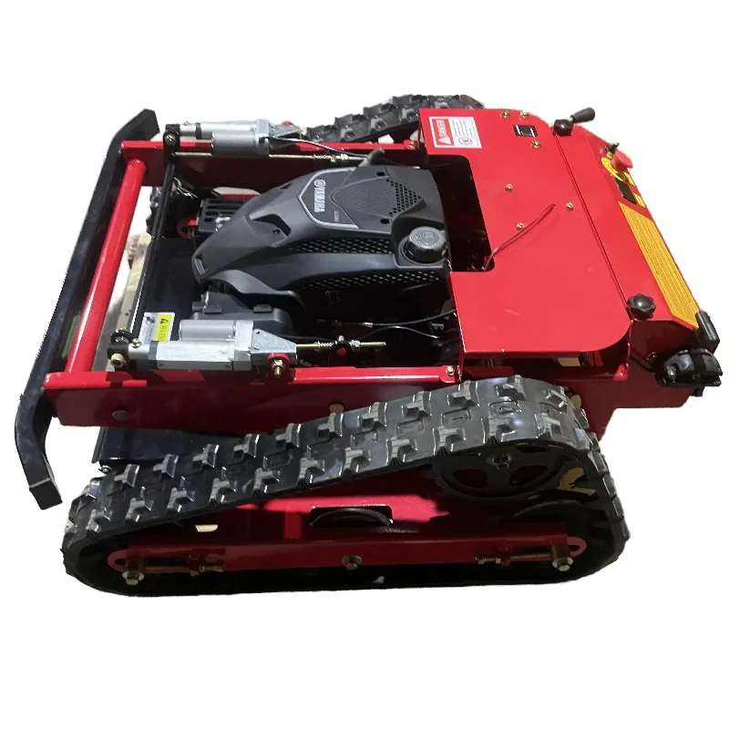

2025Hot Sale Crawler Robot Lawn Mower Gasoline Garden Zero Turn Remote Control Lawn Mower With Rubber Tracks