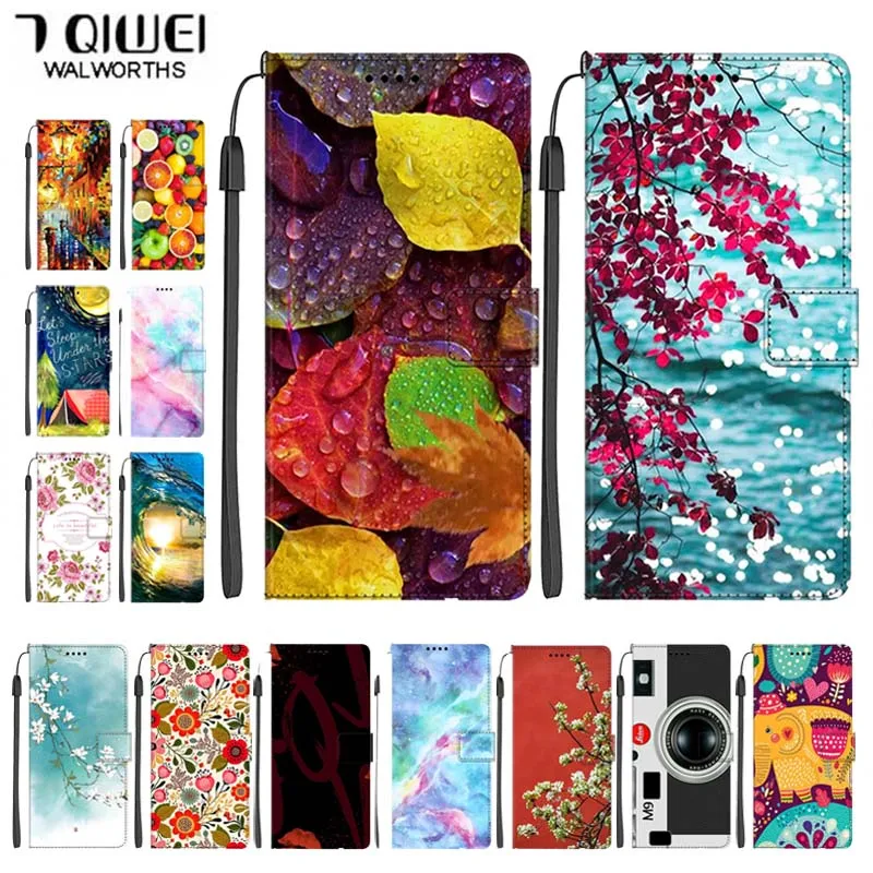 Leather Cover For Xiaomi 17T Pro Case Wallet Card Holder Flip Coque For Xiaomi 17T Pro 17T 17 Ultra Mi 17 Case Cute Painted Book
