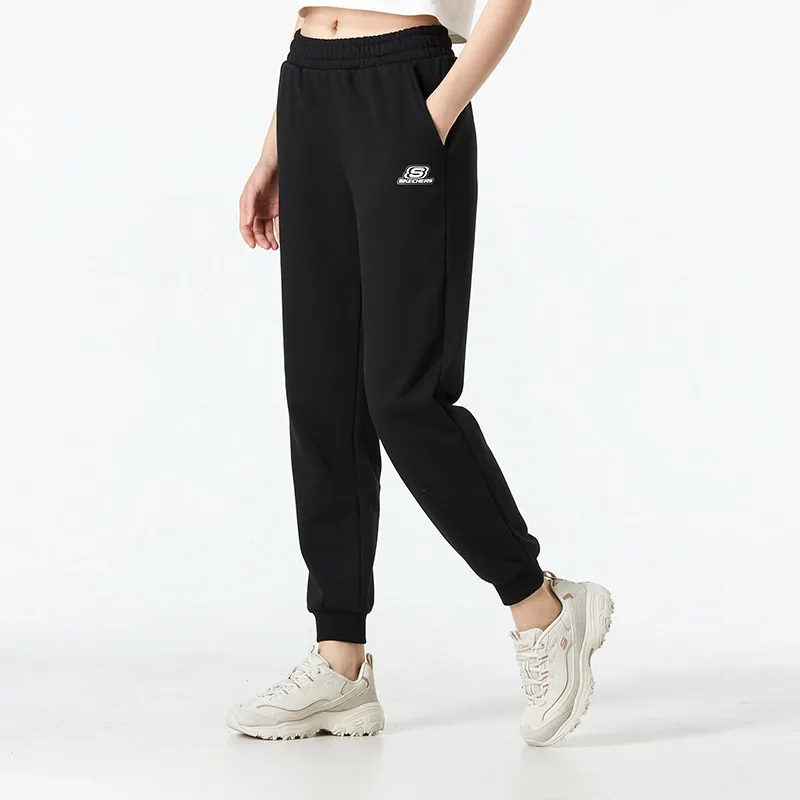 Skechers Jogging hose Damen Outdoor-Mode läuft bequeme atmungsaktive lässige gestrickte lange Hosen