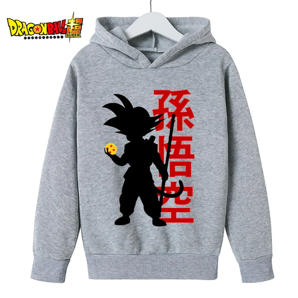 Dragon-ball Z Goku Autumn Winter Boys Girls Sweatshirts Kids Anime Cartoon Hoodies Clothing Toddler Goku Hooded Tops