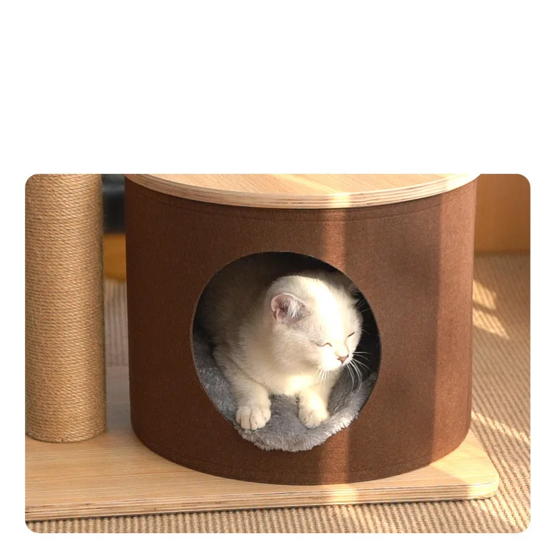 

Space capsule cat climbing frame, small apartment cat climbing frame second floor