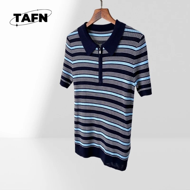 

25 Popular Zipper Stripe Trendy Beautiful Fashion Comfortable Niche Advanced Texture Comfortable Exquisite Beautiful AD1404