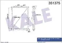 

351375 internal engine radiator frame CF-65-CF 75 01 (AL-PL-BRZ)