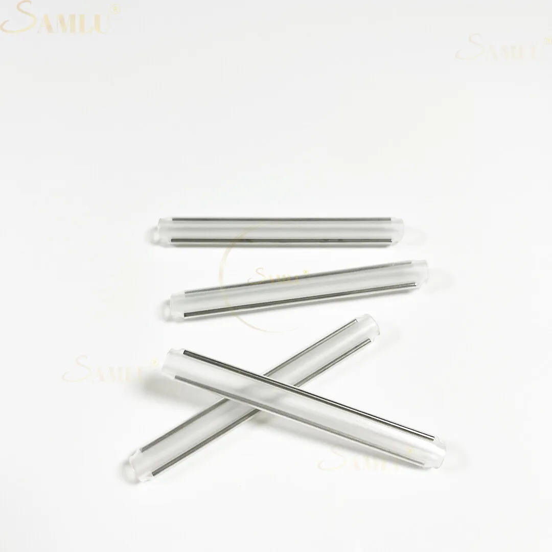 500pcs 60x5.5mm 2pin Double Needle Fiber Heat Shrinkable Tube 60mm FTTH Fiber Fusion Splice Protection Tube Free Shipping