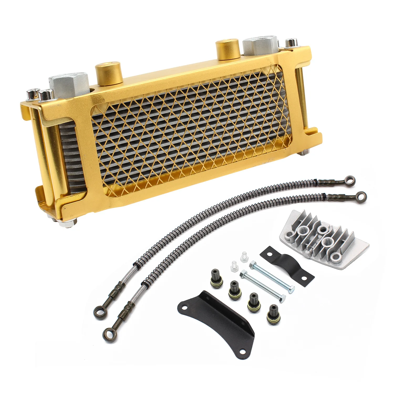 

4-Layer Thickened Oil Cooler Radiator for 50/110cc Monkey Bike & Underbone Motorcycle Modification