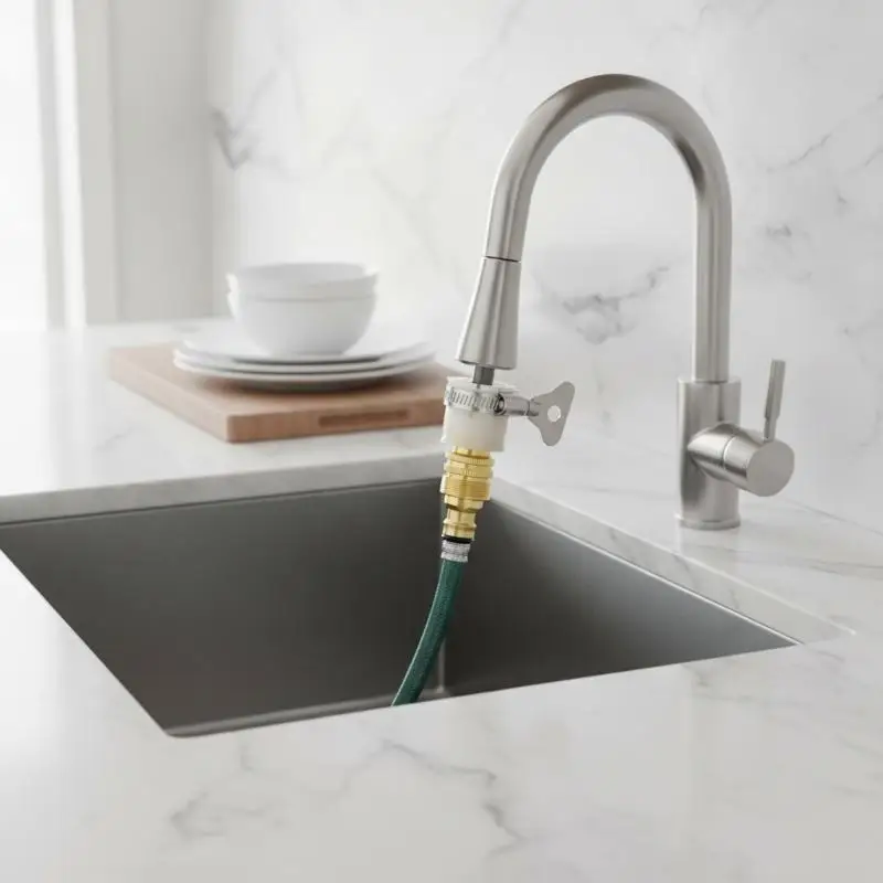Universal Faucet Connector Food Grade Water Pipe Adapter Fits Most Standard Hoses for Garden Yard Plant Irrigation