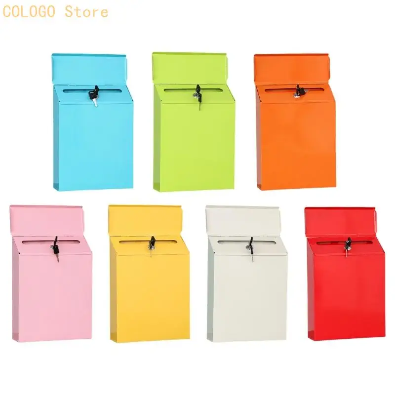 

Винтажный кованый железный почтовый ящик с замком на открытом воздухе металлический почтовый ящик подвесной