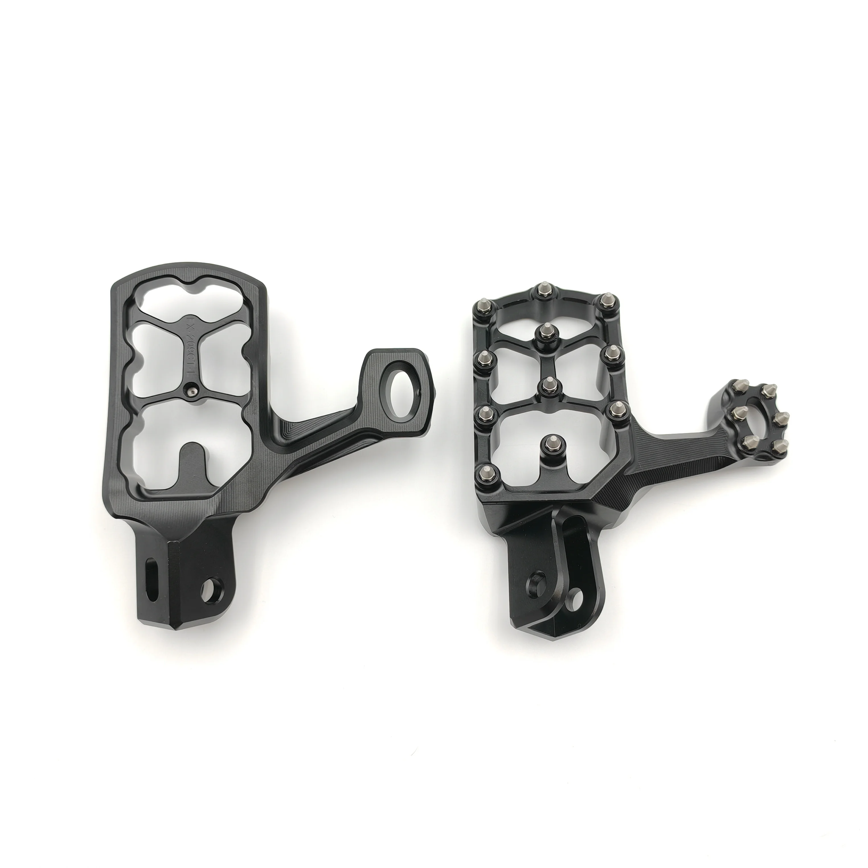 Stainless Steel Shark Teeth Extender Wide Fat Footrest Foot Pegs For HONDA CRF230F CRF 230F 2003- 2018 2019 2020 2021