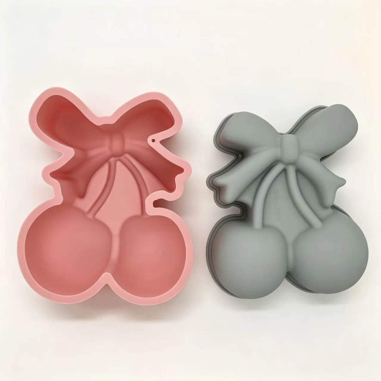 

3D Cherry Bow Silicone Mold DIY Fondant Chocolate Candy Mould Cake Decor Resin Casting Soap Candle Making Baking Tool