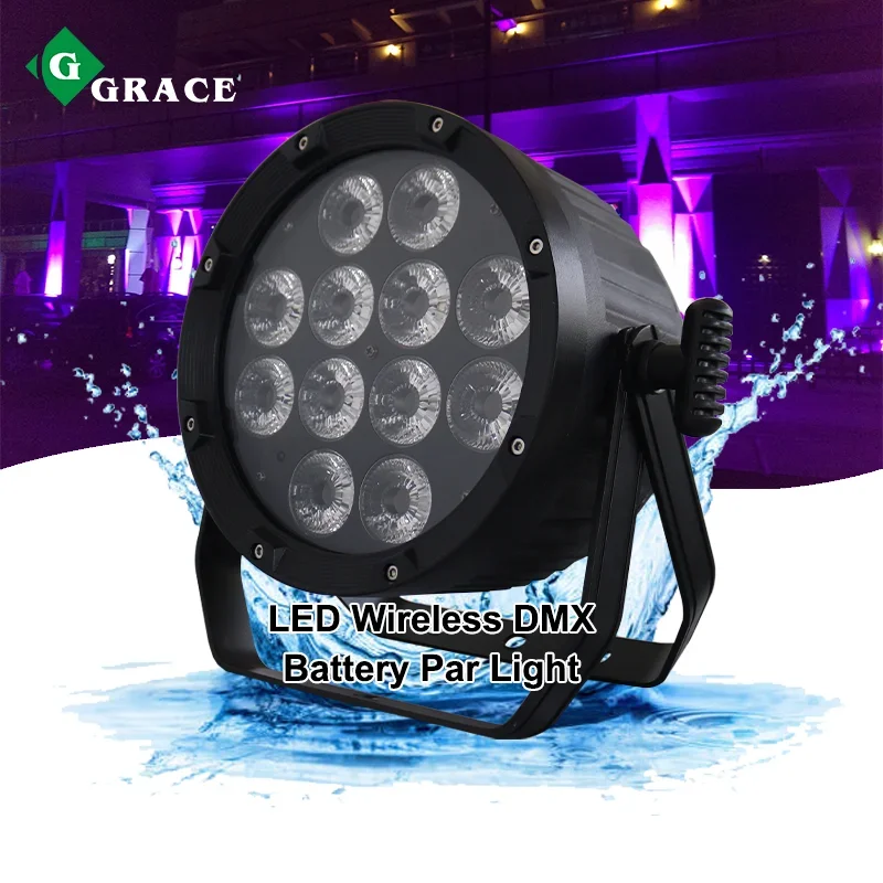 Igracelite 12*18W Innov Wireless DMX Battery Outdoor RGBWA UV Disco Lighting LED Par Can Stage Lights