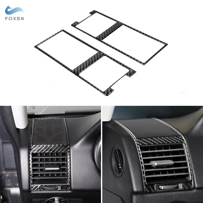 Car Interior Accessories For Mercedes Benz G Class W463 2004-2018 Side Air Conditioner Vent Outlet Frame Trim Carbon Fiber Cover