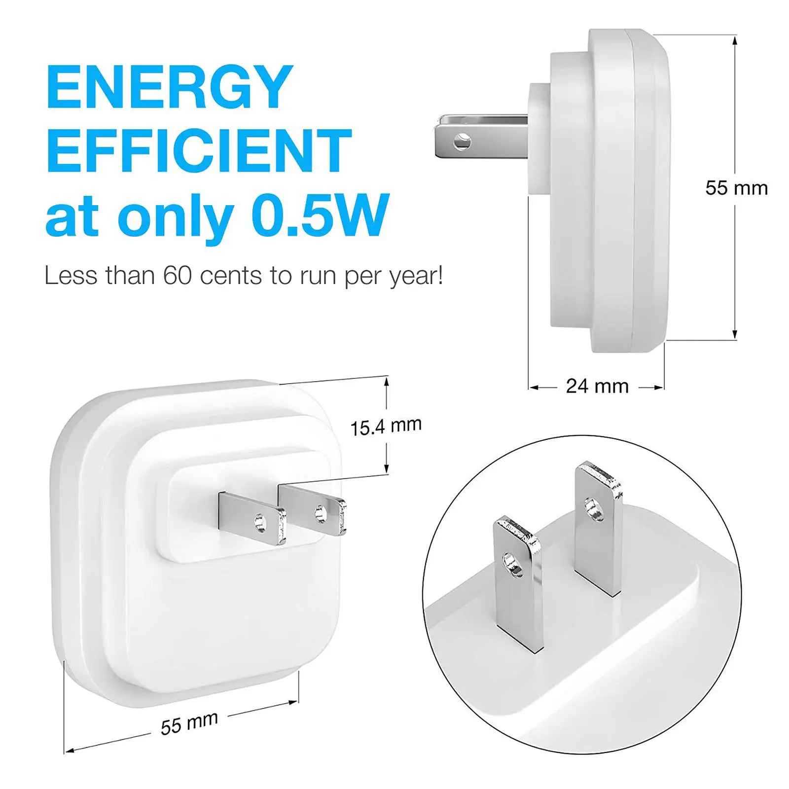 Lámpara de Control con Sensor de inducción automática, luces LED nocturnas para pasillo