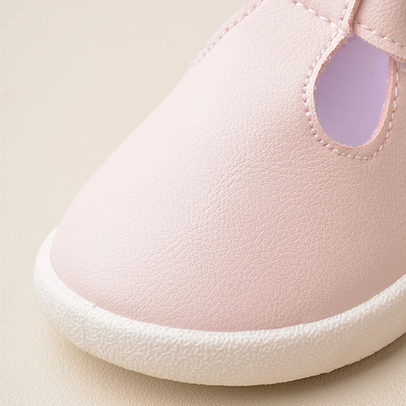 Bambine primavera moda tendenza rosa principessa Sneakers bambini tacco piatto piccole scarpe in pelle EK9S65