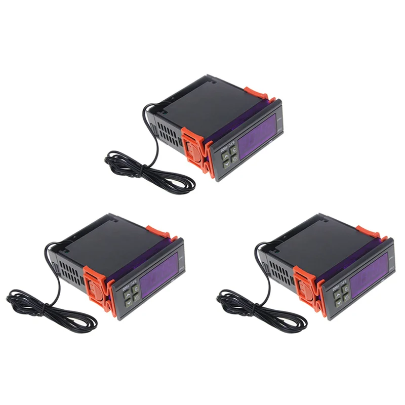 

【Элегантный дизайн】3X светодиодный цифровой регулятор температуры STC-1000 AC 110-220 В 10 А релейный терморегулятор термостат