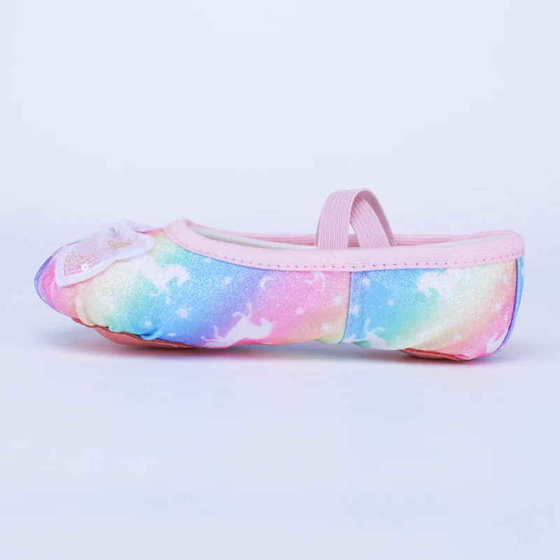 الفتيات أحذية رقص الباليه لينة أسفل مرحلة الأداء الأطفال القط مخلب شكل الجسم عبر الحدود أحذية الرقص أحذية الباليه