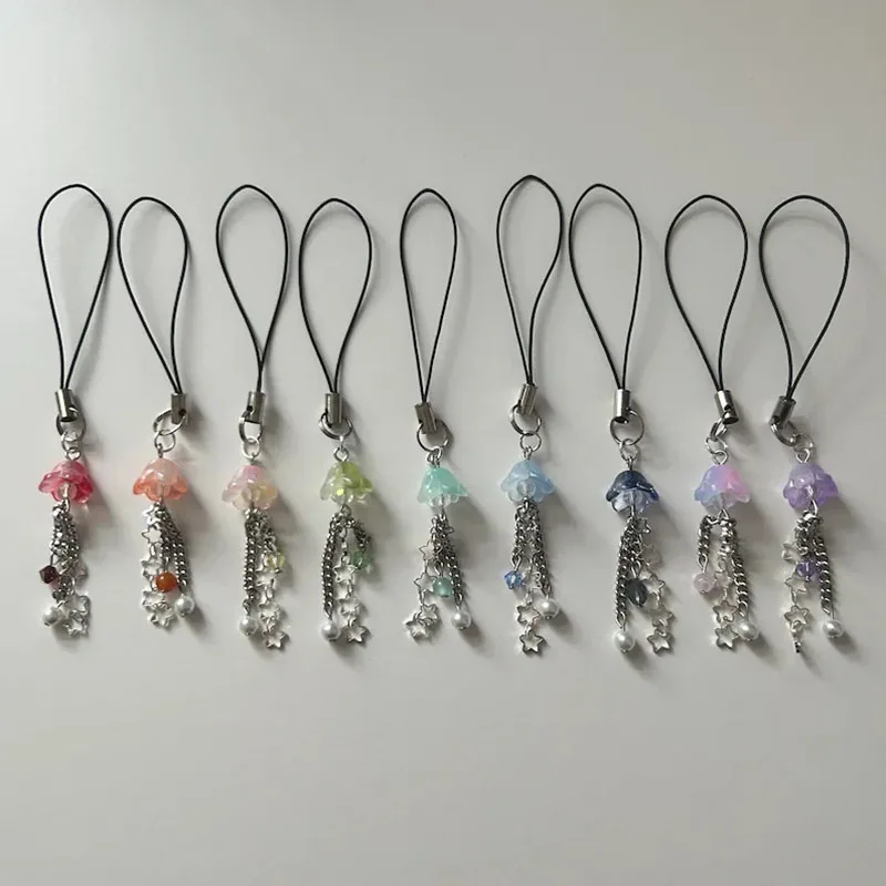 jellyfish phone charm star Handmade fish woman Jewelry