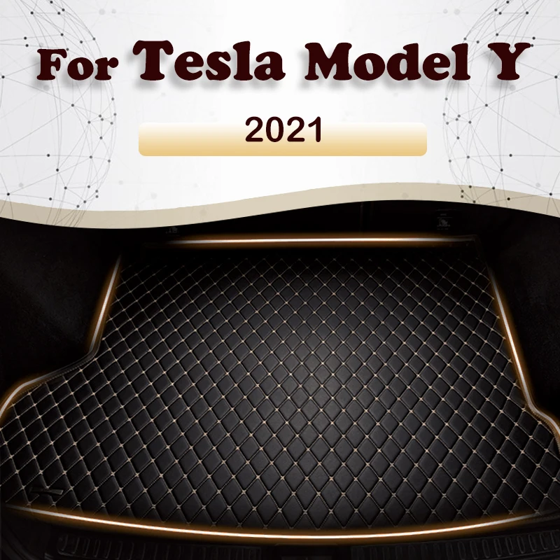 

Коврик для багажника автомобиля Tesla Model Y 2021, пользовательские автомобильные аксессуары, украшение интерьера автомобиля