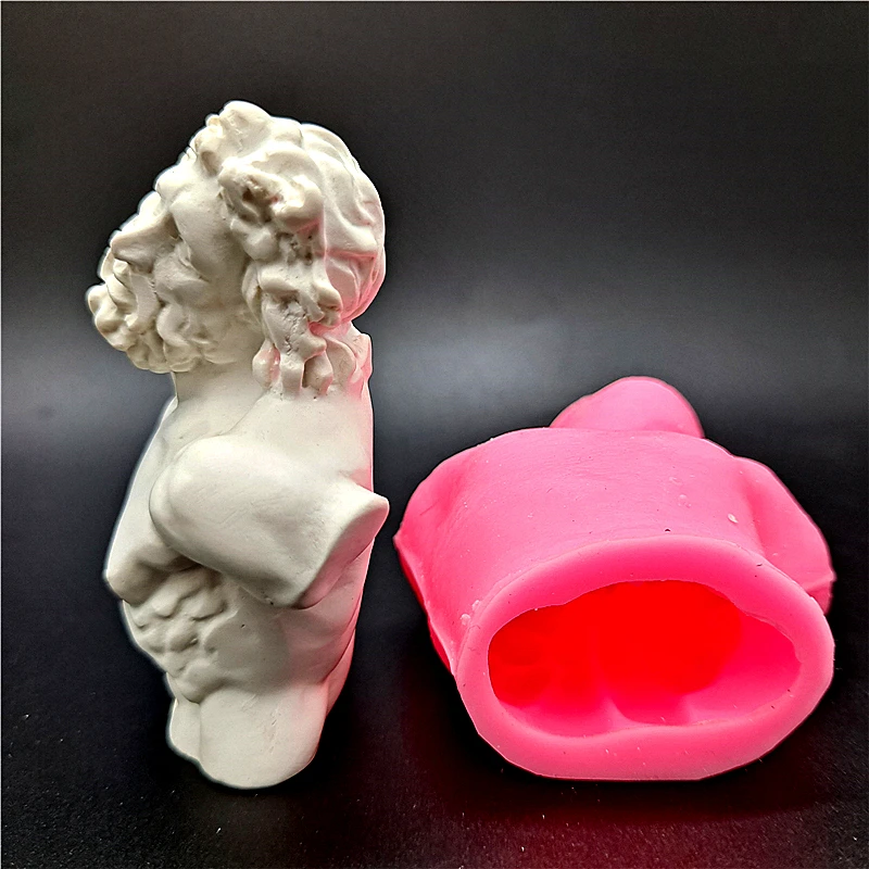 Laokong half body silicone mold, gypsum resin, candle, concrete, DIY handmade crafts and ornaments