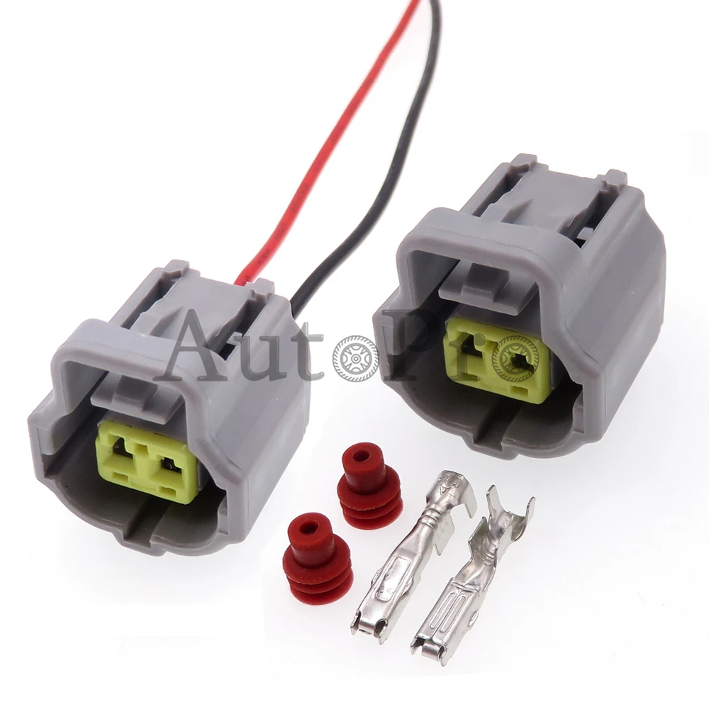 

1 Set 2 Hole 184006-2 178392-2 Automobile Water Starter Temperature Sensor Wiring Socket With Terminal For Toyota