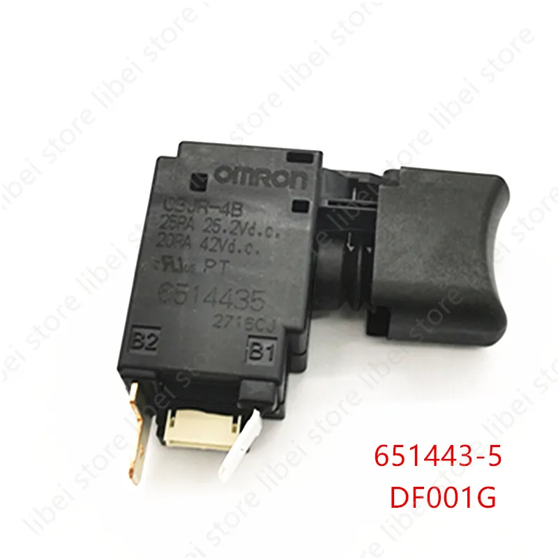 651443-5 New Switch Replace for Makita DF001G HP001G DTW300 XWT15 DDF486 DHP486 C3JR-4B