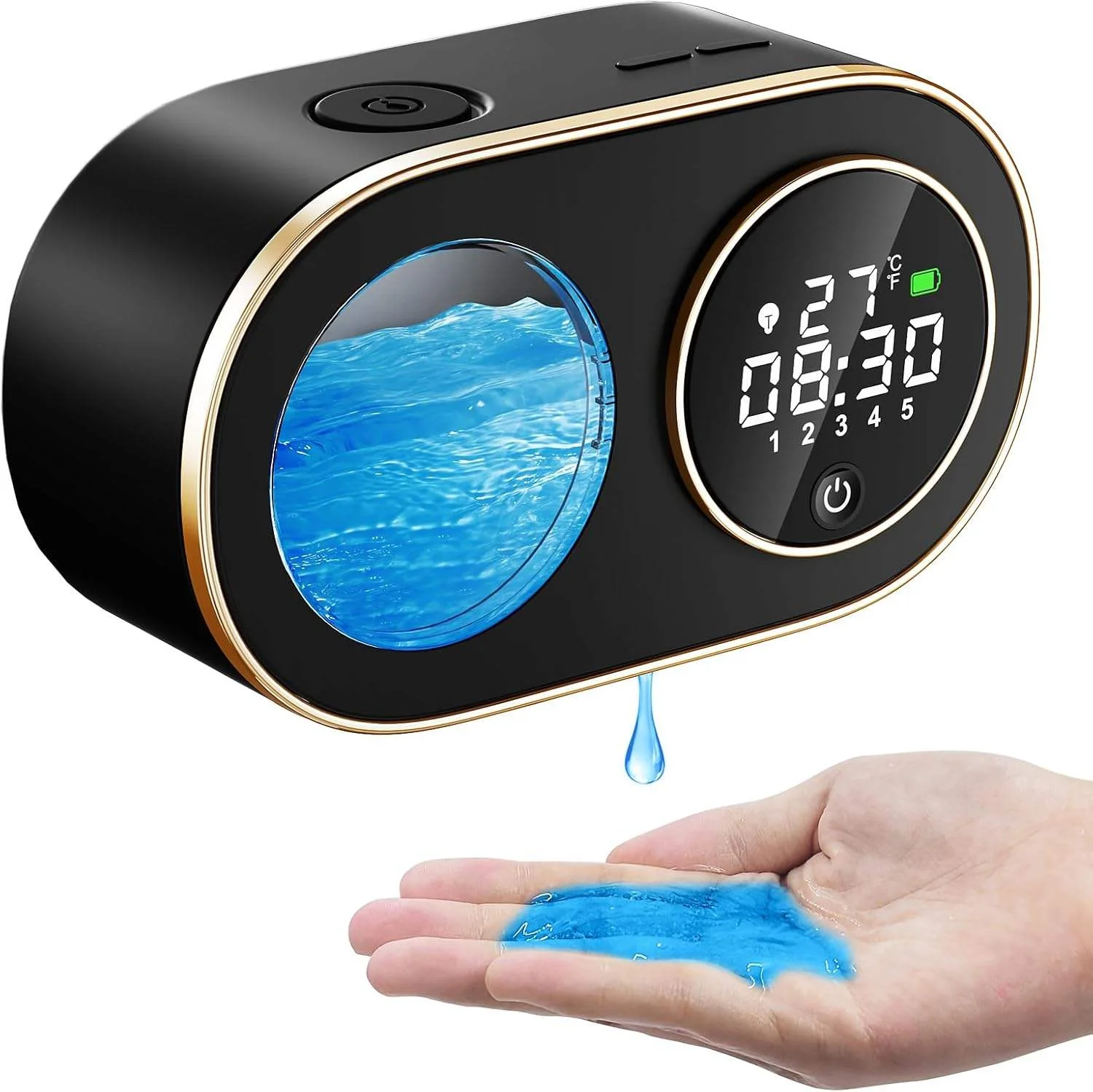 Household Wall Mounted Automatic Soap Dispenser 5 Levels Foaming 3000Mah USB Rechargeable Electric Sensor Hand Dispenser