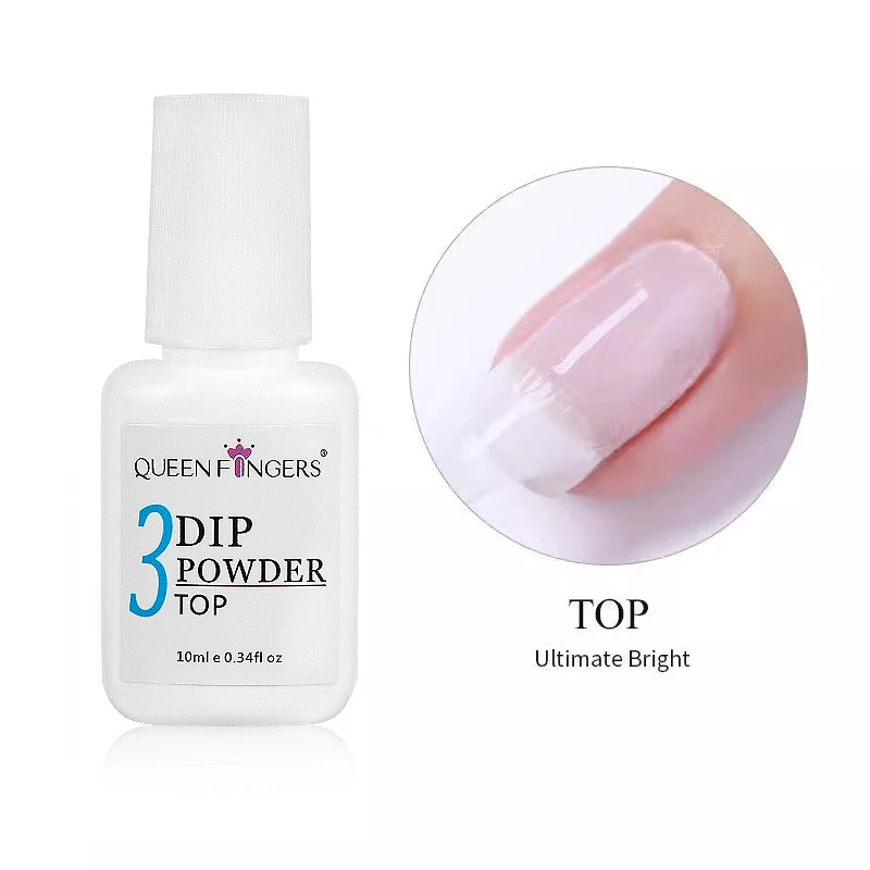 Sistema de inmersión en polvo para uñas, Kit de líquido, Base, capa superior, activador, protector de cepillo, arte de uñas, secado Natural sin lámpara UV, cura, 10ml, 4 Uds.