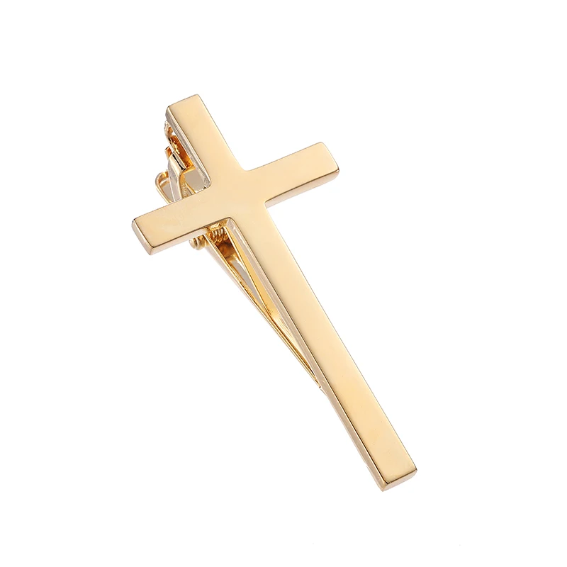 High quality Christian cross tie clip, fashionable men\'s suit tie accessory brand clip, the best choice for gift giving