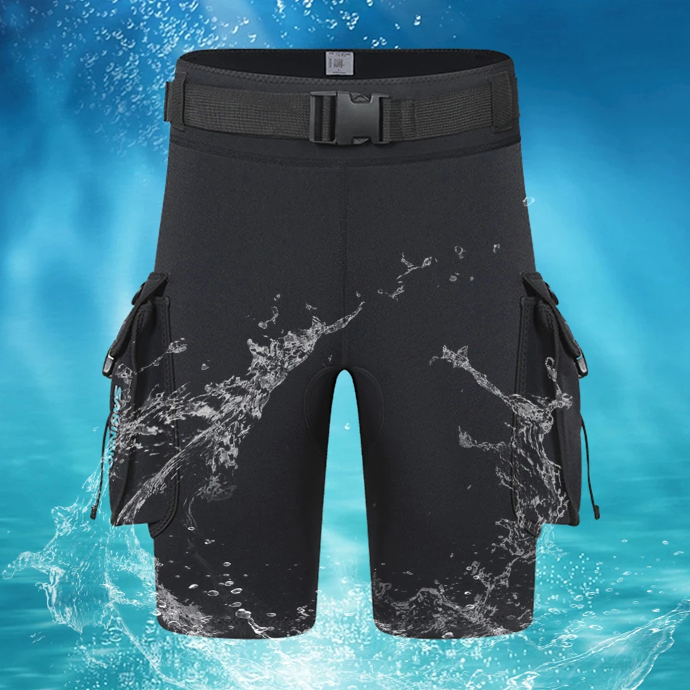 

Diving Shorts 3mm & 2 Large Pocket Neoprene Wetsuit Short Wetsuit Shorts Pants for Swimming Surfing Snorkeling Diving Keep Warm