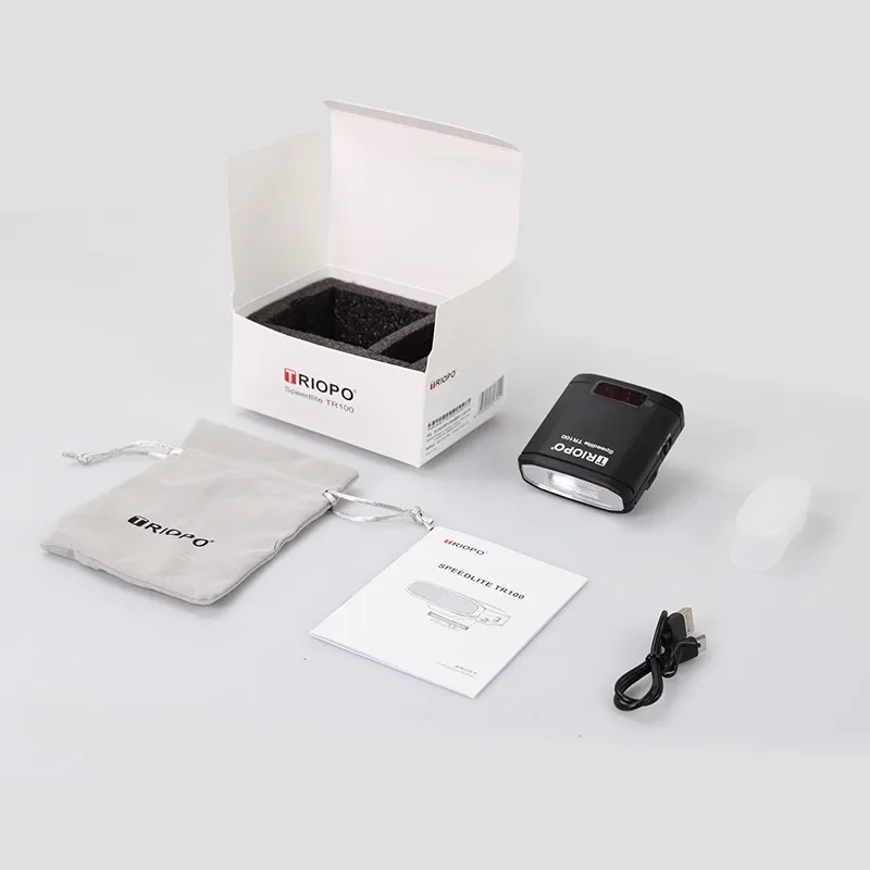 TRIOPO Portable TR100 Camera Flash Multi Level Adjustable Mirrorless Camera Flash DSLR External Light for Canon Nikon Sony Fuji